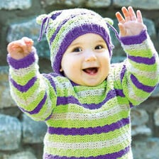 X-Vauvan pipo neulomalla