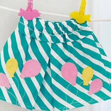 X-Ompele lasten hame – ohje