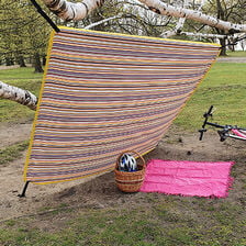 X-Aurinkopurjeen ompelu