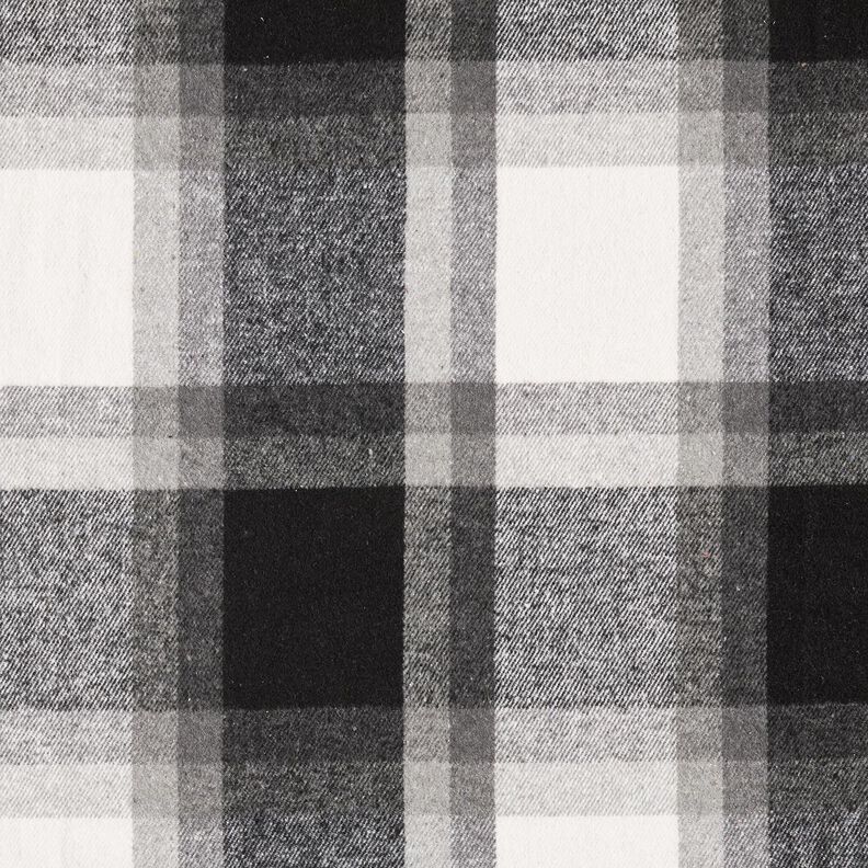 Takkiflanelli Ruutu | Katia Fabrics – sumunharmaa/vanha hopea,  image number 1