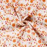 Musliini-/kaksikerroksinen kangas Kukkaketo – norsunluu/persikanoranssi,  thumbnail number 3
