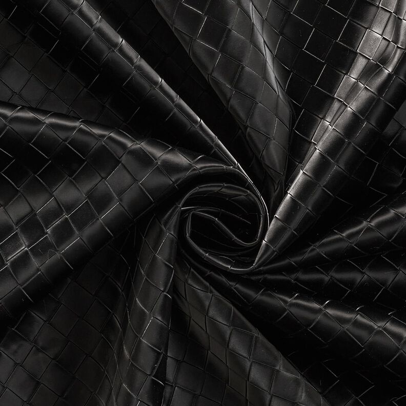 Keinonahka punottu | Katia Fabrics – musta,  image number 3