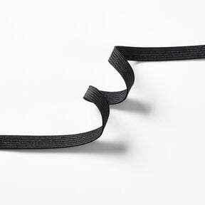 Sile&auml; kuminen nauha [5 m | 10 mm] &ndash; musta, 
