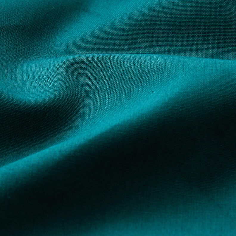 Puuvillapopliini Yksivärinen – sinikuusi,  image number 2