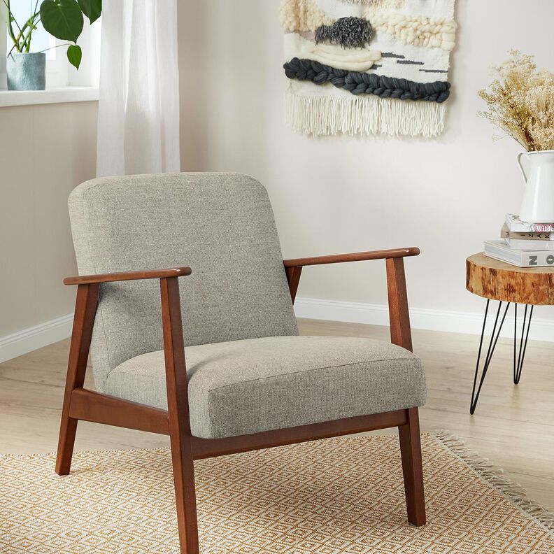 Verhoilukangas Pehmeä kangas – vaalea ruskeanharmaa,  image number 5