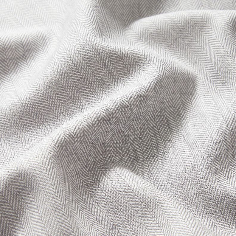 Pellava-puuvilla-sekoite Kalanruoto – hopea,  image number 2