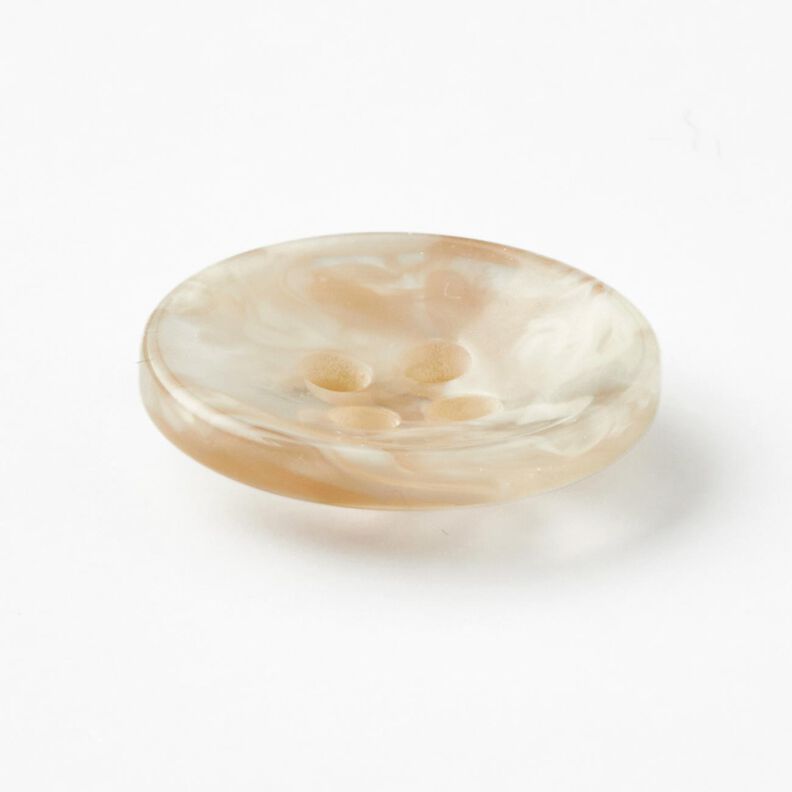 4-reikäinen marmorikuvioinen nappi [Ø 15 mm] – kerma/beige,  image number 2