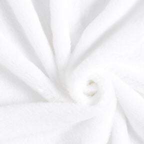 korkealaatuinen yksivärinen tekoturkis – valkoinen, 