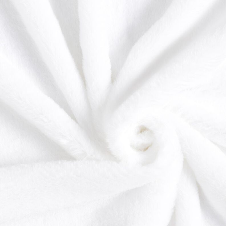 korkealaatuinen yksivärinen tekoturkis – valkoinen,  image number 1