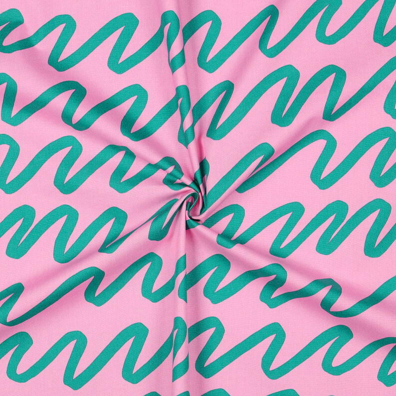 Puuvillapopliini Making Waves | Nerida Hansen – roosa,  image number 3