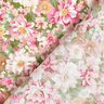 Puuvillapopliini Romanttiset kukat – roosa/beige,  thumbnail number 4