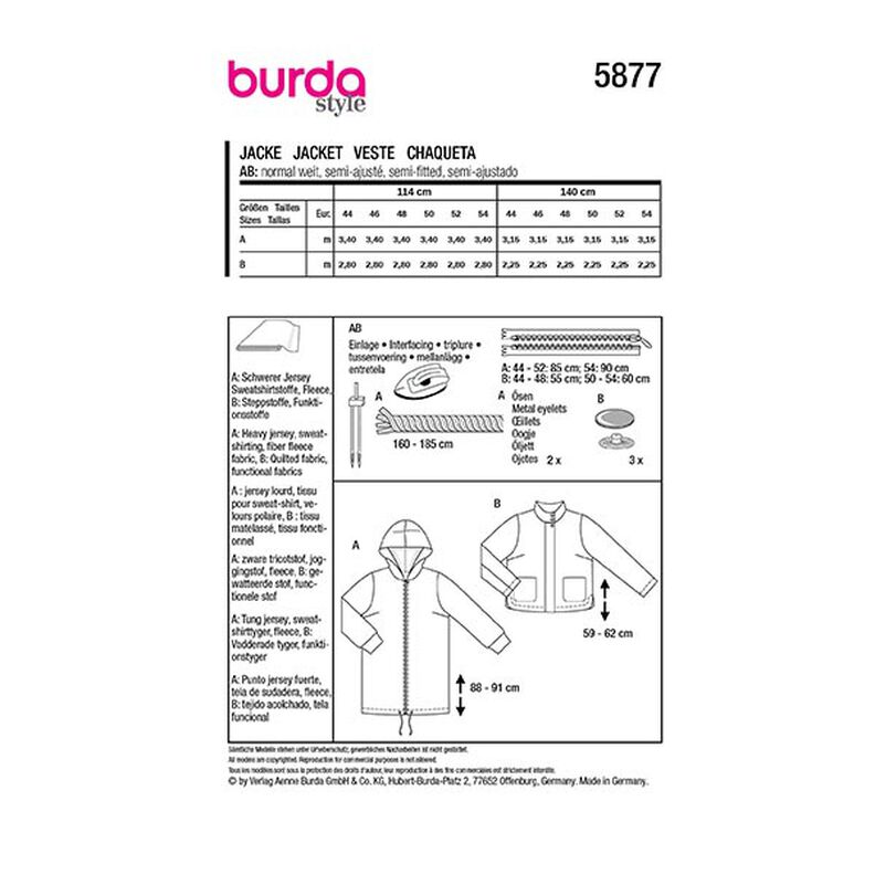 Plus-Size Jakku | Burda 5877 | 44-54,  image number 9