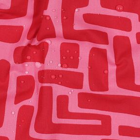 Pinnoitettu puuvilla Abstrakti &ndash; punainen/pink, 