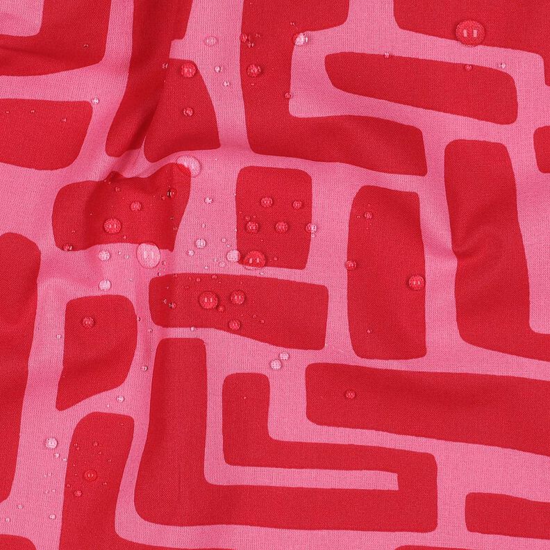 Pinnoitettu puuvilla Abstrakti &ndash; punainen/pink,  image number 2