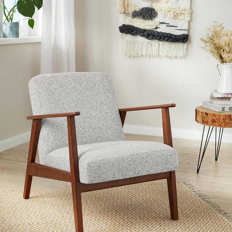 Verhoilukangas värikäs ommel – hopeanharmaa/harmaa,  image number 4