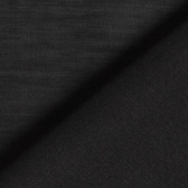 Huippukevyt puuvilla-silkkikangas Voilee – musta,  image number 3