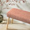 Verhoilukangas värikäs boucléjäljitelmä – vanharoosa/kerma,  thumbnail number 5