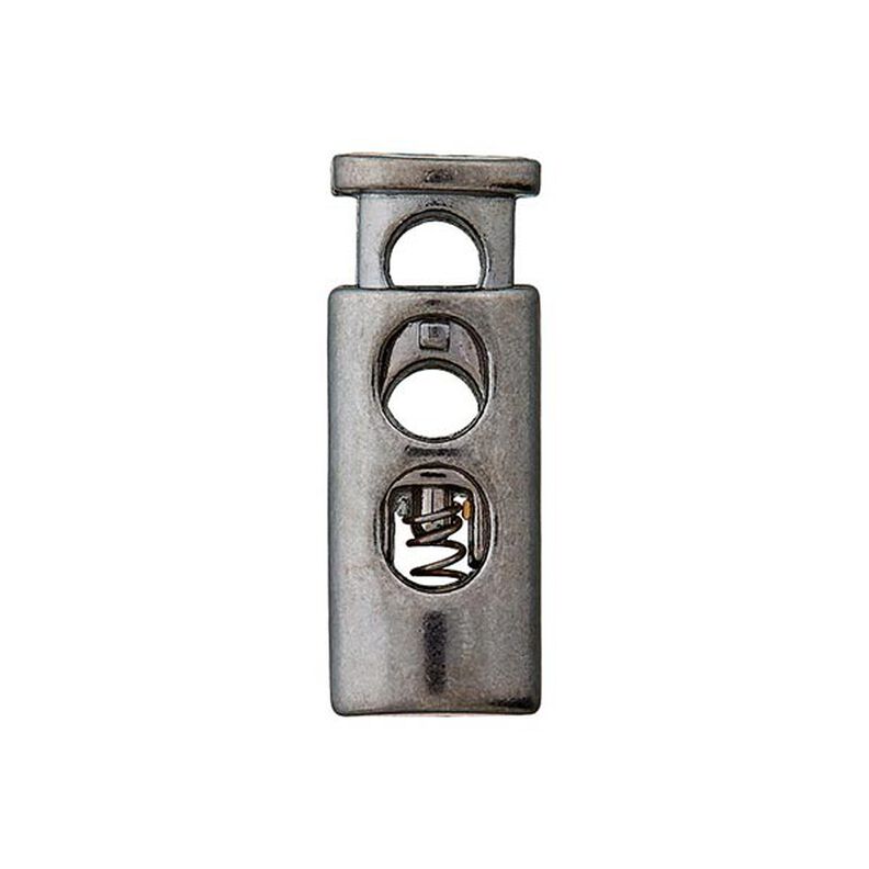 Nyöristoppari [ Ø 5 mm ] – vanha hopea metallinen,  image number 2