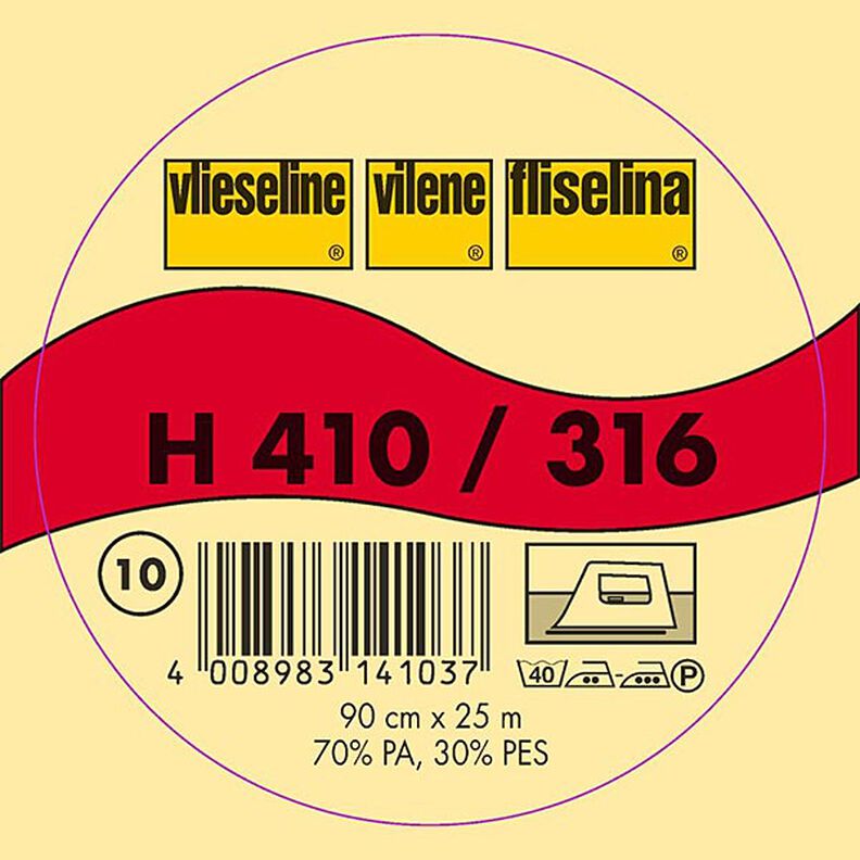 H 410 Silitettävä kangasvahvike | Vlieseline – valkoinen,  image number 2