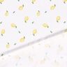 Musliini-/kaksikerroksinen kangas Akvarelli Sitruunat Digitaalipainatus – valkoinen,  thumbnail number 4