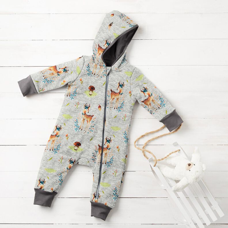 Alpenfleece Romanttinen kauris – hopeanharmaa/luonnonvärinen,  image number 6