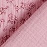 Musliini-/kaksikerroksinen kangas pienet kukkaköynnökset – roosa,  thumbnail number 4