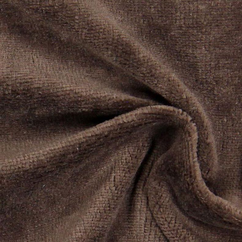 Nicki-kangas yksivärinen – tummanruskea,  image number 2