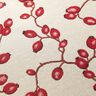Sisustuskangas Gobeliini Ruusunmarjat – vaalea beige/punainen,  thumbnail number 10