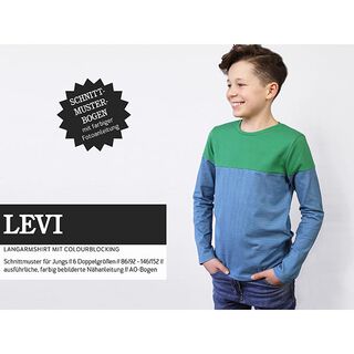 LEVI – pitkähihainen paita, väriblokki, Studio Schnittreif  | 86 - 152, 