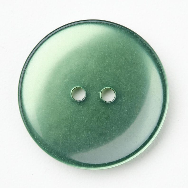 2-reikäinen kiiltävä nappi [Ø 25 mm] – kuusenvihreä,  image number 1