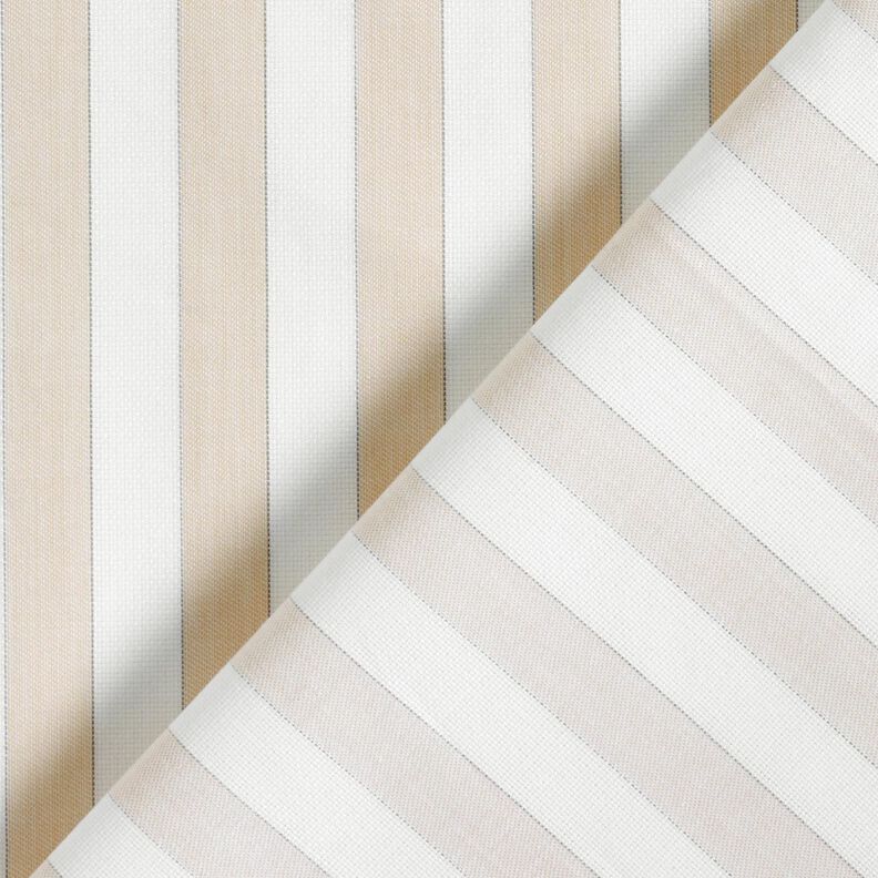 Puuvillakangas Raidat – valkoinen/cashew,  image number 4