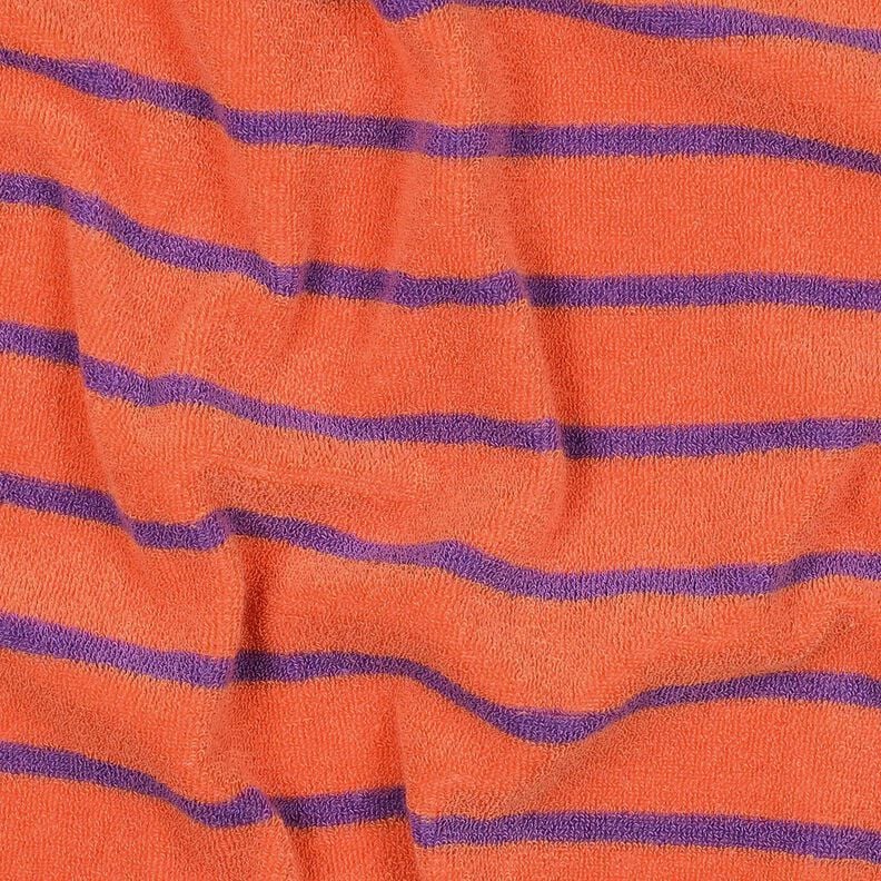 Froteejersey Raidat | Poppy Fabrics &ndash; oranssi/punalila,  image number 2