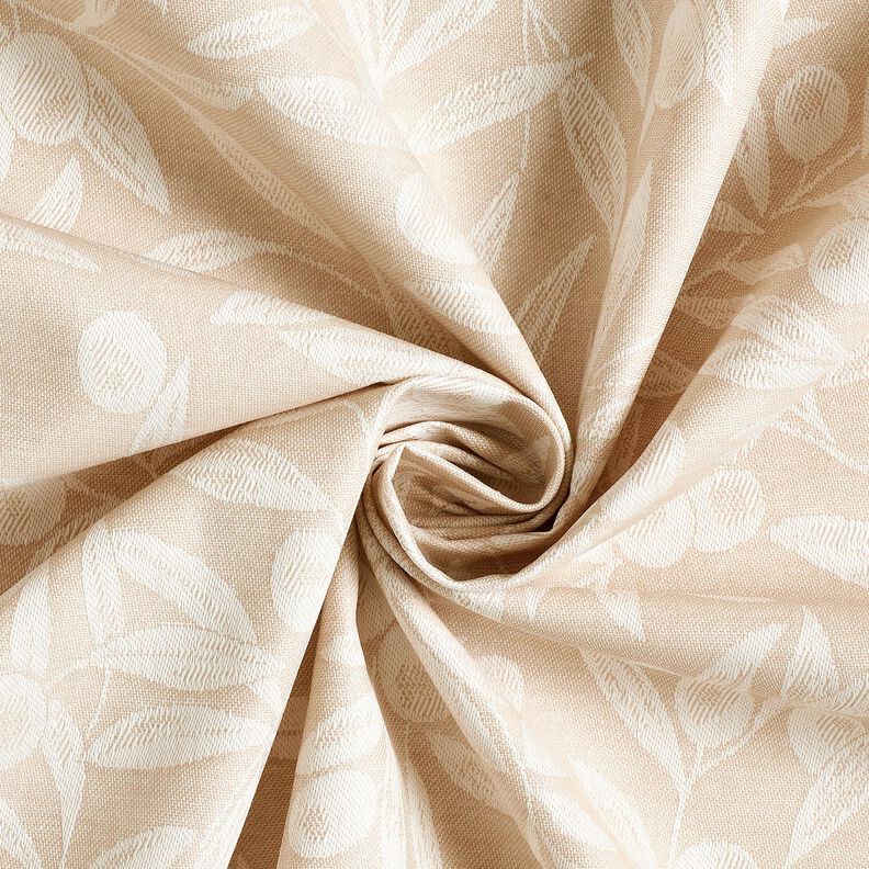 Pinnoitettu puuvilla Jacquard Pinnoitettu Oliivit &ndash; luonnonv&auml;rinen/vaalea beige,  image number 3
