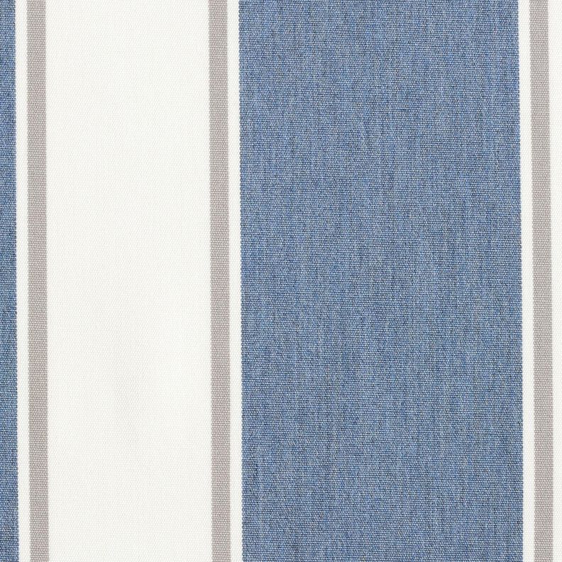Ulkokankaat Canvas Ohuet raidat – villanvalkoinen/siniharmaa,  image number 1