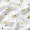 Musliini-/kaksikerroksinen kangas Akvarelli Sitruunat Digitaalipainatus – valkoinen,  thumbnail number 2
