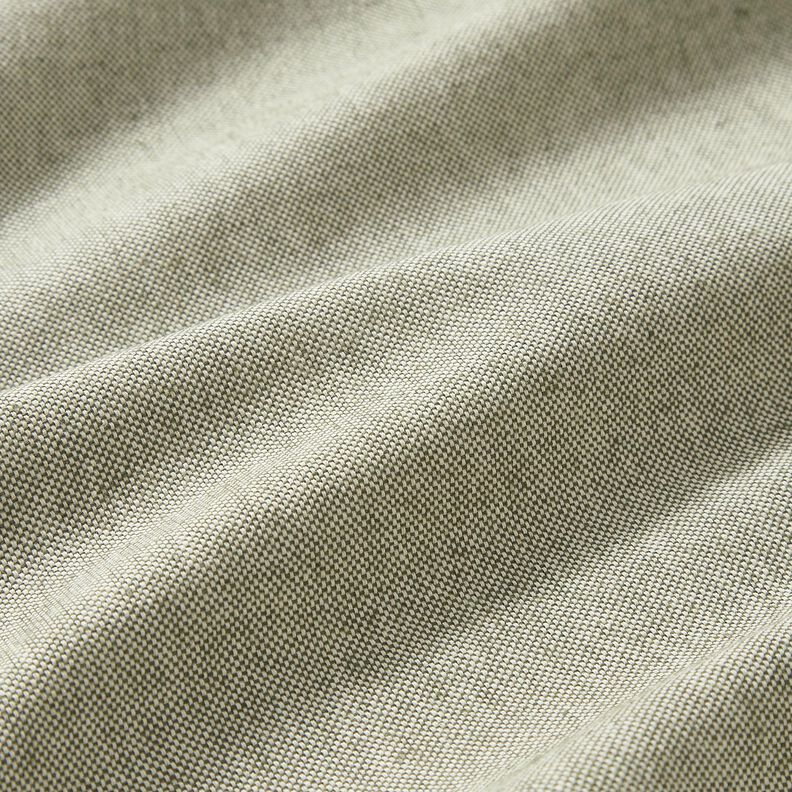 Sisustuskangas Puolipanama Kaksiv&auml;rinen &ndash; tummaoliivi/luonnonv&auml;rinen,  image number 2