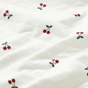 Doubleface Jersey Kirsikat – norsunluu, 