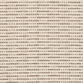 Sisustuskangas Jacquard Rustiikkiset raidat &ndash; keskiruskea/luonnonv&auml;rinen, 