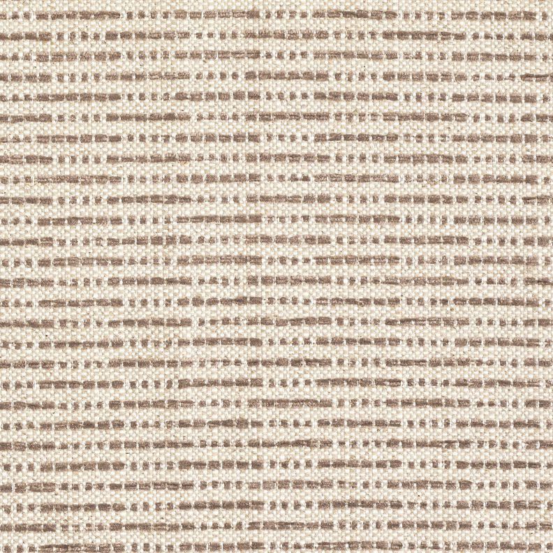 Sisustuskangas Jacquard Rustiikkiset raidat &ndash; keskiruskea/luonnonv&auml;rinen,  image number 1