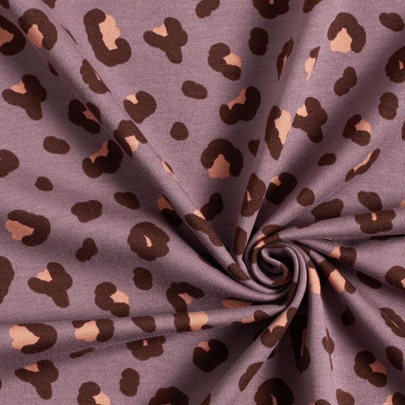 French Terry Leopardikuvio &ndash; lila,  image number 3