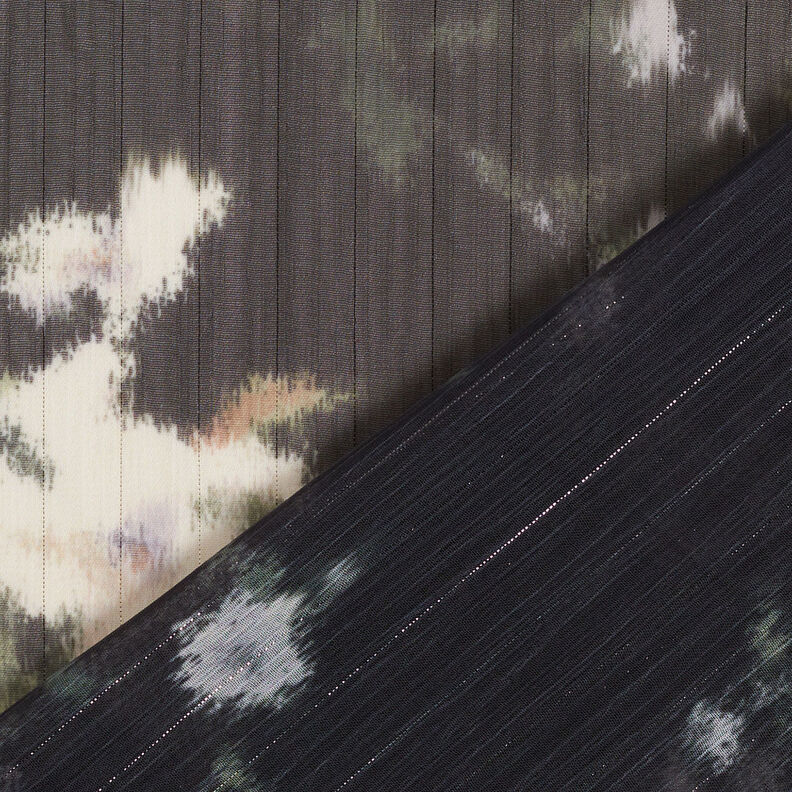 Sifonki kimaltelevat liituraidat batiikkityyli &ndash; musta/valkoinen,  image number 5