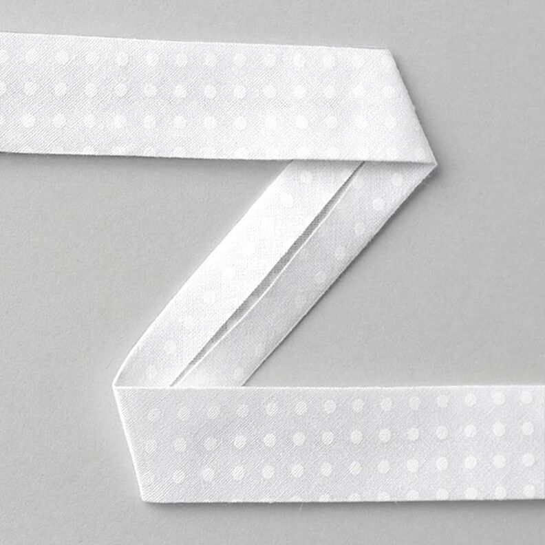 Vinonauha Täplät [20 mm] - valkoinen,  image number 1