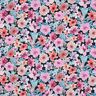 Puuvillapopliini Kukat | Poppy Fabrics &ndash; sinimusta,  thumbnail number 1