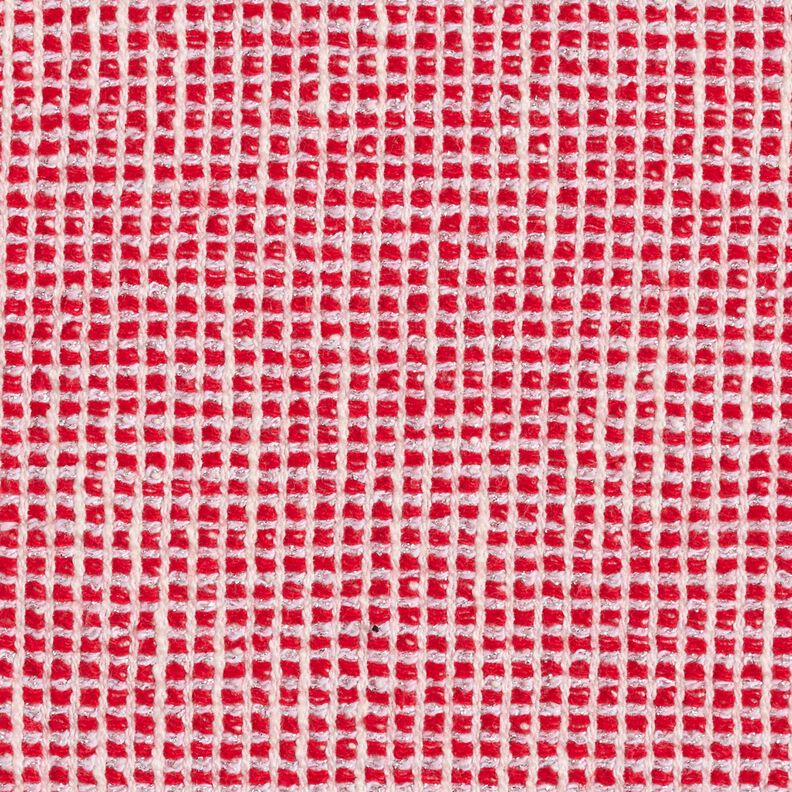 Buklee Puuvillasekoite Rakenne – punainen/valkoinen,  image number 1
