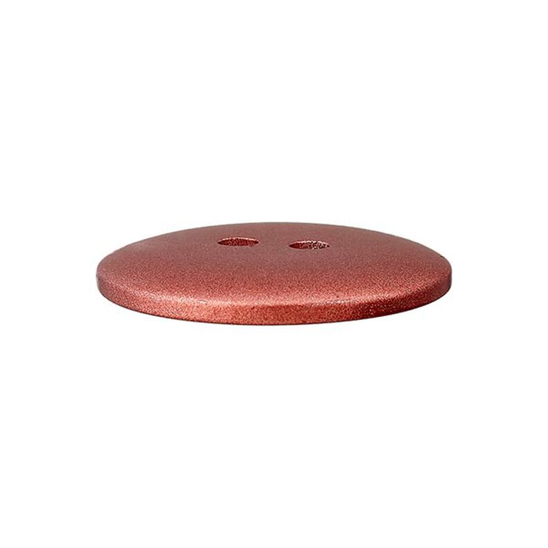 Polyesterinappi Metallic 2-reikäinen – punainen,  image number 2