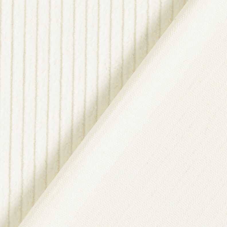 Leveä vakosametti esipesty Yksivärinen – villanvalkoinen,  image number 3