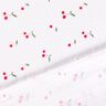 Musliini-/kaksikerroksinen kangas Akvarelli Kirsikat Digitaalipainatus – valkoinen,  thumbnail number 4