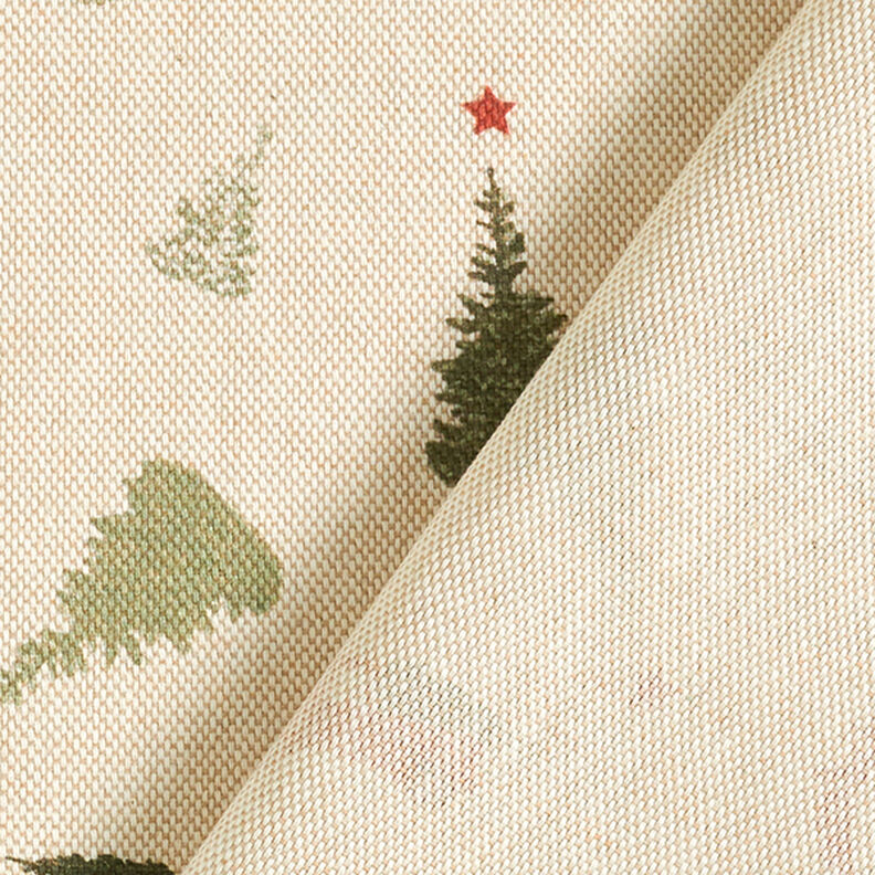 Sisustuskangas Puolipanama Christmas Tree – anemone/vaalea khaki,  image number 4