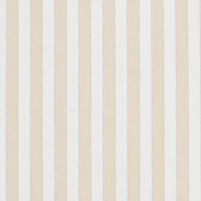 Puuvillakangas Raidat – valkoinen/cashew,  image number 1