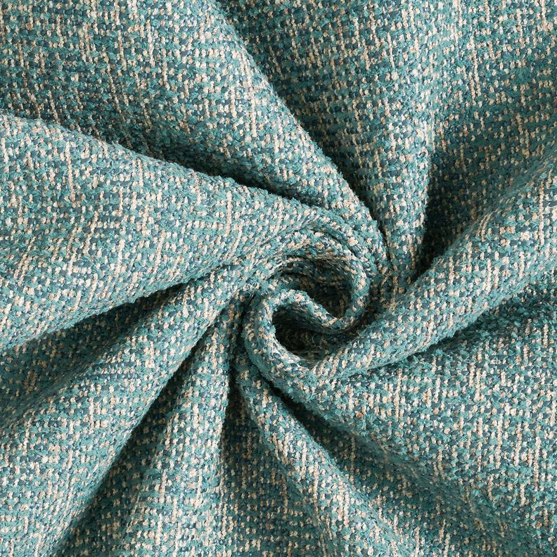 Verhoilukangas värikäs ommel – kirkas petrooli/vaalea ruskeanharmaa,  image number 1